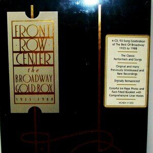 Front Row Center: The Broadway Gold Box 1935-1988 SEALED 4 cd set - stage screen